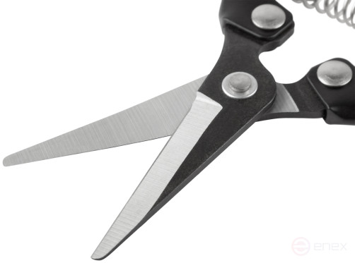 Секатор цветочный, режущие кромки внахлест, ПВХ накладки на ручки 180 мм