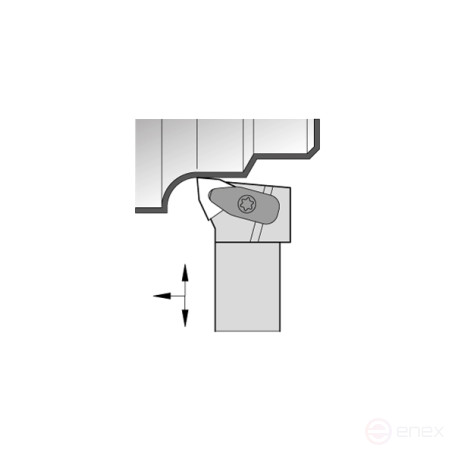Turning holder DWLNR2525M06 for external turning right