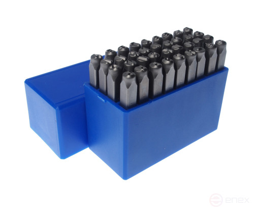 Letter stamps Cyrillic alphabet 4mm (HRC 60+-2 degrees. DIN 1451) JTC