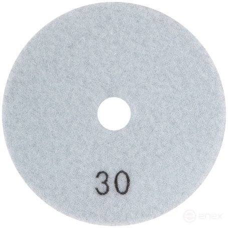 Алмазный гибкий шлифовальный круг АГШК (липучка), сухое шлифование, 100 мм, Р 30