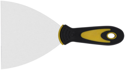 Шпатель, нерж.сталь, прорезиненная ручка 5" (125 мм)