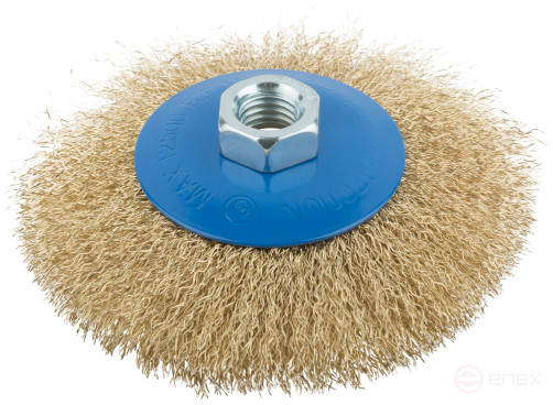 Cornice, type "wheel" with tilt, nut M14, steel wavy latuned wire 115 mm