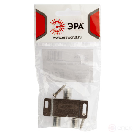 TV divider ERA D-F-01 2 branches for F connector 5-1000 MHz package 1 pc