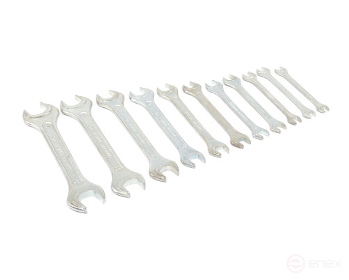 Набор ключей гаечных рожковых двусторонних 11 шт. (8-27) ПВХ сум. SITOMO BELARUS