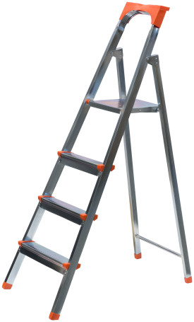 Steel ladder, 4 steps, weight 5.55 kg