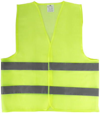 Yellow signal vest, 2 horizontal stripes, 60 gr., size XXXL