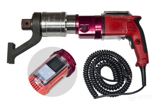 TXE-38V Моментный ключ электрический с контролируемым моментом затяжки 500-3800 Nm. 220 V. ЖК дисплей. 1-1/2