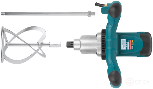 Mixer 1600 W; 0-580 / 0-780 rpm; 90 Nm; 145 L; two-speed, metal.housing; BS brushes; res.tilt.; box