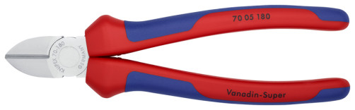 Бокорезы, рез: провол. мягк. Ø 4 мм, средн. Ø 3 мм, твёрд. Ø 2.5 мм, L-180 мм, 62 HRC, хром, 2-к ручки