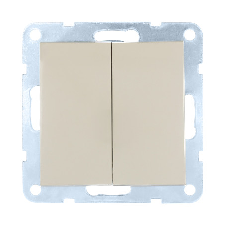 Switch 2-class, from two places (scheme 6+6) 16 A, 250 B (beige) LK60