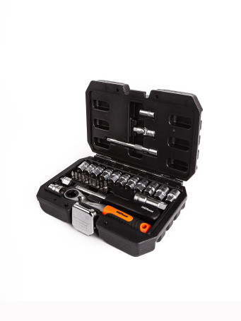 Набор проходных головок 1/4 29 предметов AV Steel AV-011029