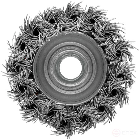 Корщетка-чашка, гайка М14, стальная витая проволока 65 мм, блистер