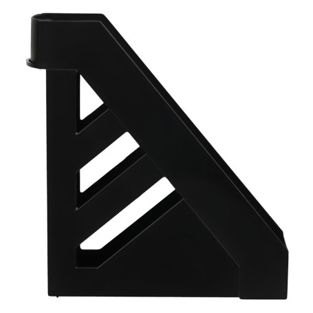 Лоток для бумаг вертикальный СТАММ "Ультра", черный