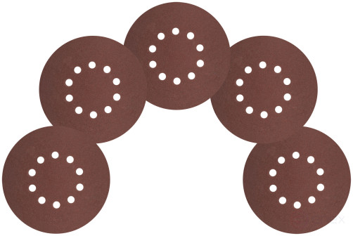 Круги шлифовальные с отверстиями (липучка), алюминий-оксидные, 225 мм, 5 шт. Р 60
