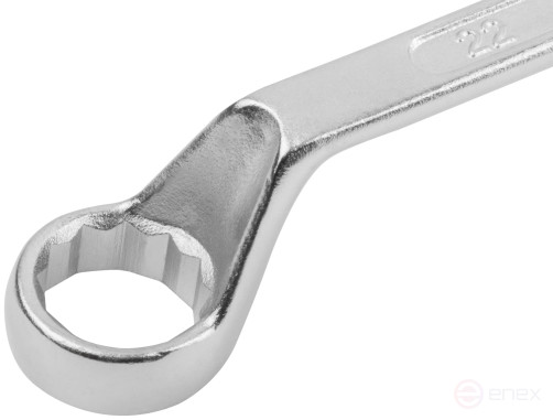 Ключ накидной "Хард", хромированное покрытие 19х22 мм