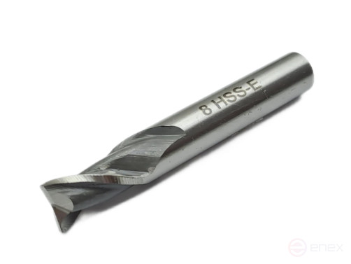 Keyway milling cutter with cylindrical shank f 8.0x11x55 mm R6M5K5 TORNERI T020868