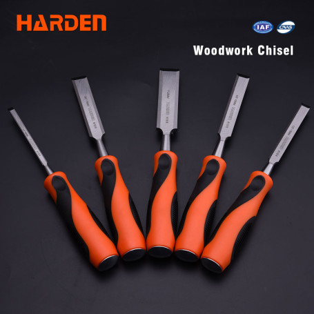 Chisel-chisel CRV, 13 mm, two-component rubberized handle// HARDEN