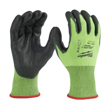 Protective gloves Hi-Vis Cut level (Hi-Vis Cut Level) 5/E, XL/10