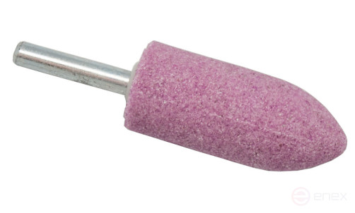 Шарошка абразивная ПРАКТИКА оксид алюминия, цилиндрическая заостренная 22х50 мм, хвост 6 м (641-183)