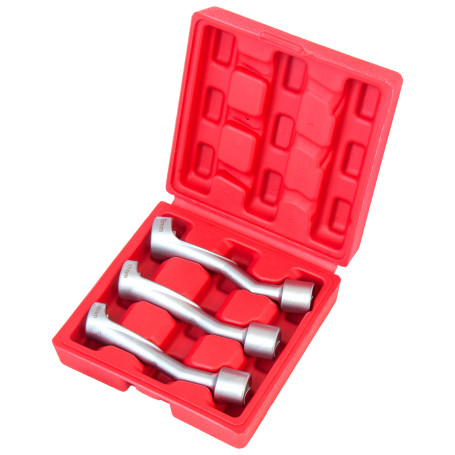 Set of special 12-sided 1/2" split heads for injectors (14,17,19mm)