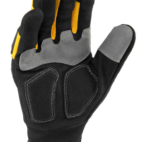 Universal gloves, reinforced, with protective pads, size 9// Denzel