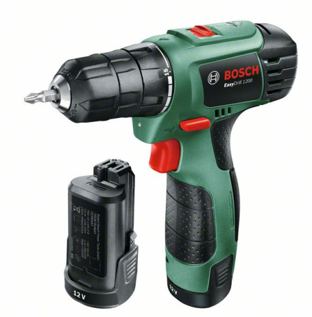 Two-speed impact drill-screwdriver with lithium-ion battery EasyDrill 1200, 06039A210B