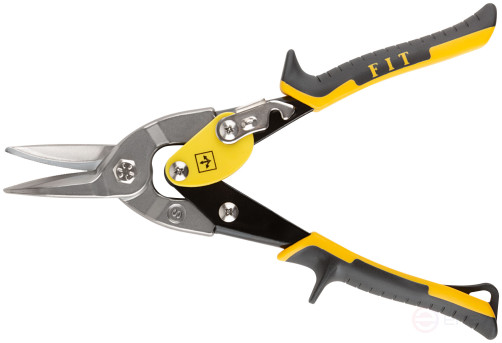 Ножницы по металлу усиленные CrMo Профи, прорезиненные ручки, прямые 250 мм