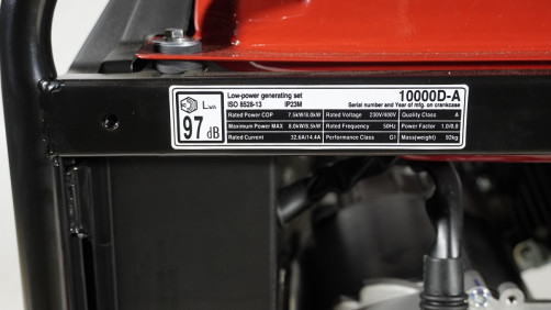 Loncin LC10000D-AS generator, 3-phase (with unlimited power in 1- and 3-phase mode)