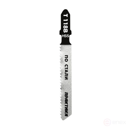 Пилки для лобзика по стали ПРАКТИКА тип T118B 76 х 50 мм, быстрый рез, HSS (2шт.) (034-489)