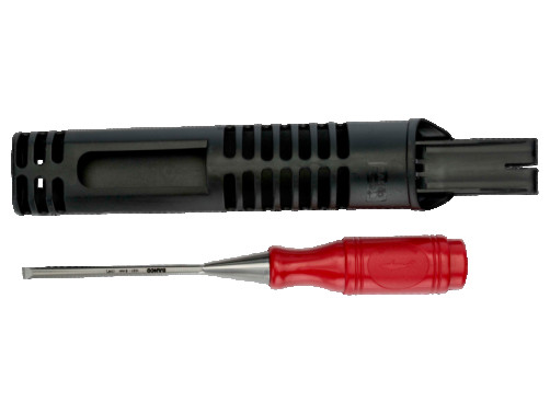 Стамеска с красной полипропиленовой ручкой 32 мм