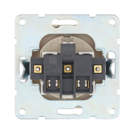 Socket with A/C, blinds and cover (white) LK80