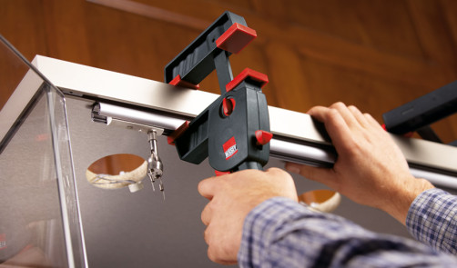 DUO16-8 DuoKlamp Clamp for one-handed operation 160/85, force: 1.2 kN