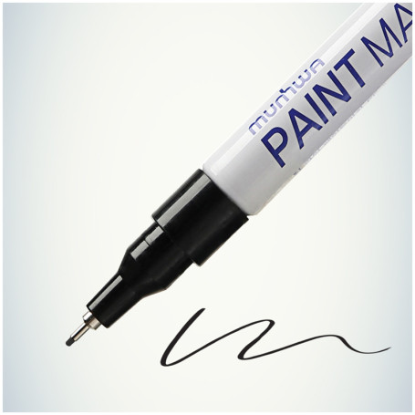 Marker-paint MunHwa "Extra Fine Paint Marker" black, 1mm, nitro base