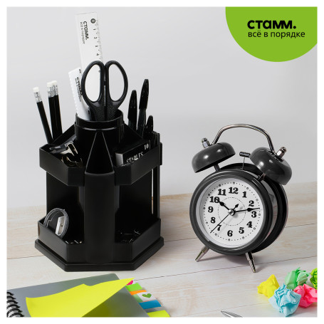 STAMM "Maxi Desk" table stand, plastic, rotating, black