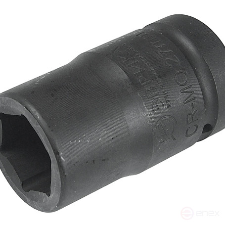 Головка торцевая 27мм 1" 6-гранная ударная L=78мм ЭВРИКА ER-95271 1/4/40