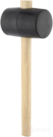 Киянка резиновая 1200гр. деревянная рукоятка BERIL