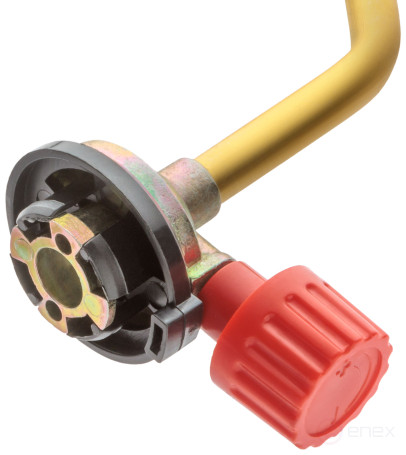 Double gas burner for a standard collet cylinder