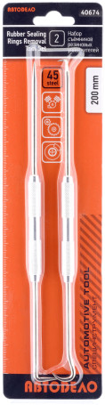 Hook for removing rubber seals 2-sided (set of 2 pcs) Avtodor 40674