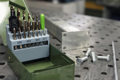 Набор метчиков и свёрл, 22 предм.