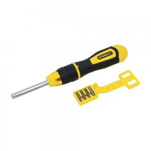 Multibit Stubby Ratchet Screwdriver with 10 Replaceable Bits STANLEY 0-68-010