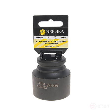 Головка торцевая 41мм 3/4" 6-гранная ударная L=60мм (с держателем) ЭВРИКА ER-95929H 1/27