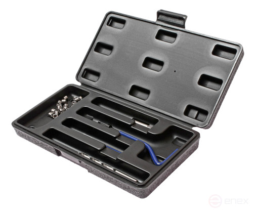 Набор инструментов и вставок для восстановления резьбы М6х1.0мм L=8.0мм 24 предмета JTC