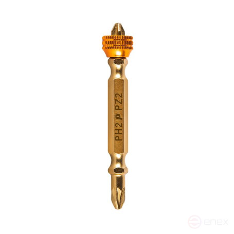 Бита отверточная ПРАКТИКА "Эксперт" PH-2/PZ-2 х 65 с магнитным кольцом (1 ш) блистер