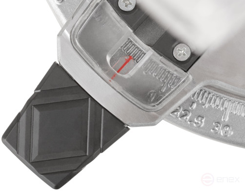 Miter saw 1400 W; 4500 rpm; 210/30 mm; 6.5 kg; cut. tilt.; used brushes; block of spindles; box