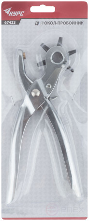 Дырокол-пробойник с револьверной головкой (отверстия 2-2,5-3-3,5-4-4,5 мм )