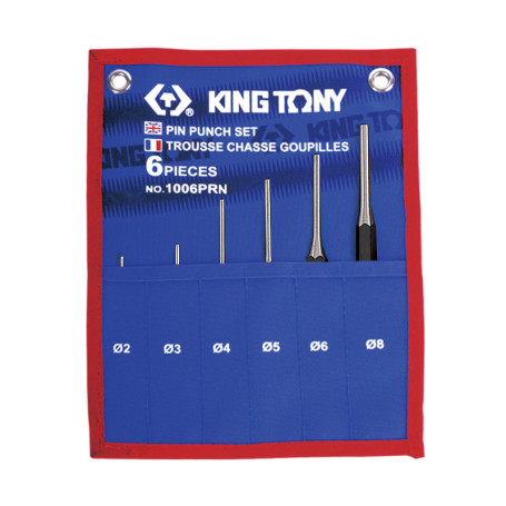 Set of gouges, tetrone case, 6 pieces KING TONY 1006PRN