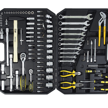 Набор инструмента ER-80001 1/4"&1/2"DR 6-гранный 101 предмет ЭВРИКА