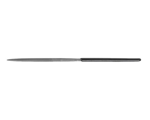 Triangular file without handle, 160 mm, velvet notch