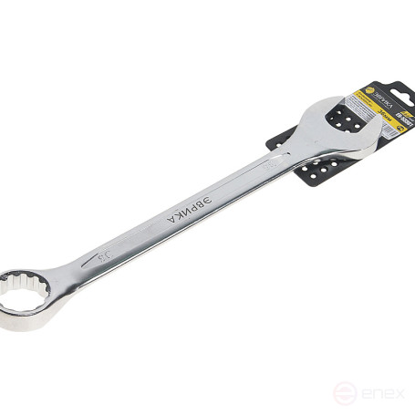 Ключ комбинированный 36мм ER-53361 (Chrome vanadium) на держателе PRO ЭВРИКА 1/10/20