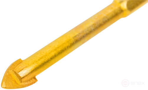 Сверло универсальное по кафелю, стеклу, керамограниту, бетону, кирпичу, шестигранный U-хвостовик под биту, 8х75 мм